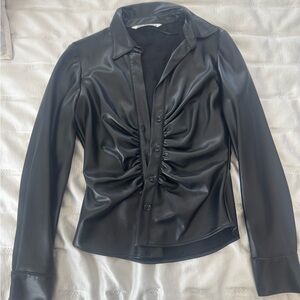 Black Ruched Women's top - Zara